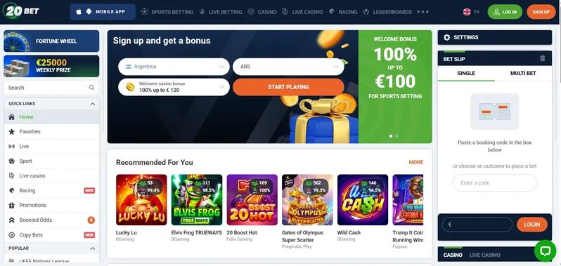 20Bet website