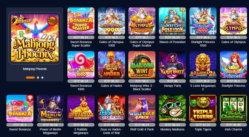 Surewin slot selection